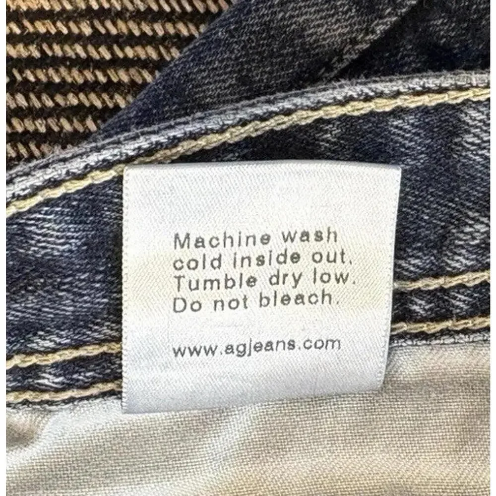 Adriano Goldschmied AG 34X34 The Matchbox Slim Straight Faded Blue Jeans - Picture 5 of 9
